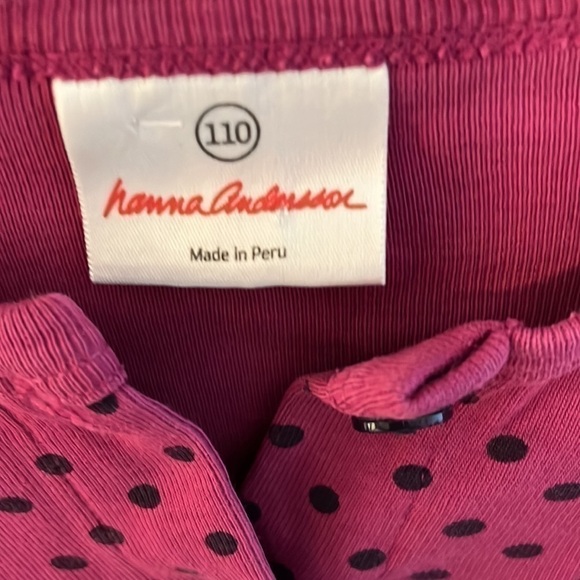 Hanna Andersson Girl’s pink and blue dress, size 110 or US size 5. - Picture 2 of 5